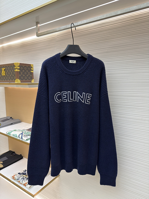 セリーヌ Celine ロゴ入りクルーネックセーター