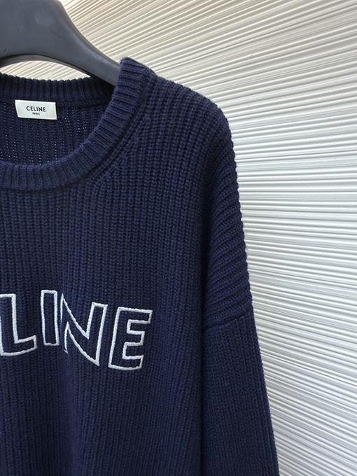 セリーヌ Celine ロゴ入りクルーネックセーター