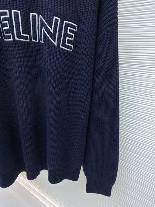 セリーヌ Celine ロゴ入りクルーネックセーター