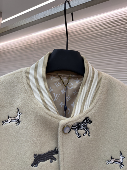 ルイヴィトン 動物の刺繍入りベースボールジャージ