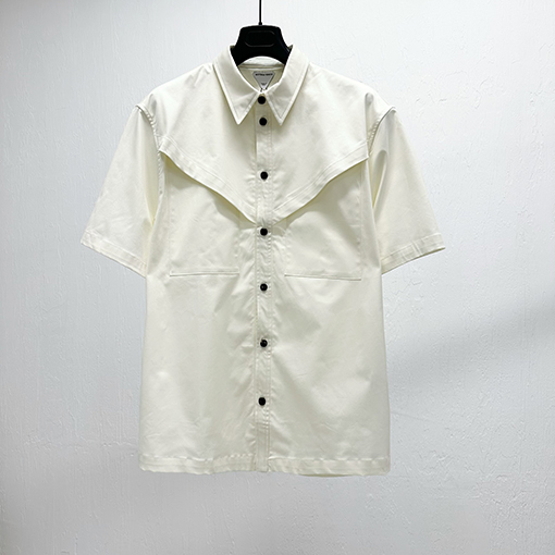 ボッテガヴェネタ ダブルポケット付き半袖シャツ