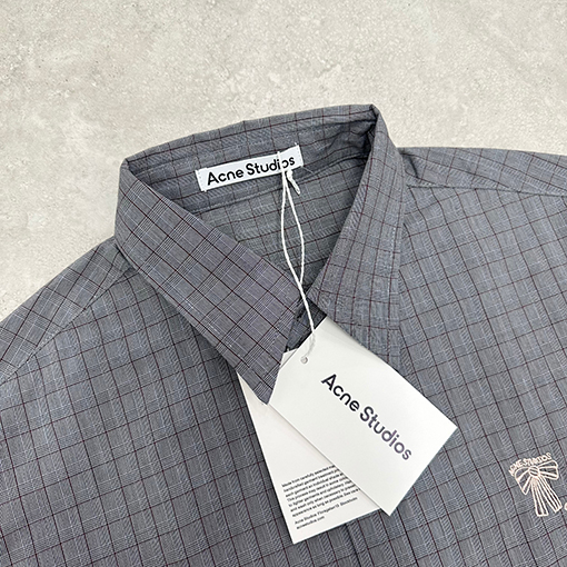 アクネストゥディオズ Acne Studios チェック柄の半袖シャツ