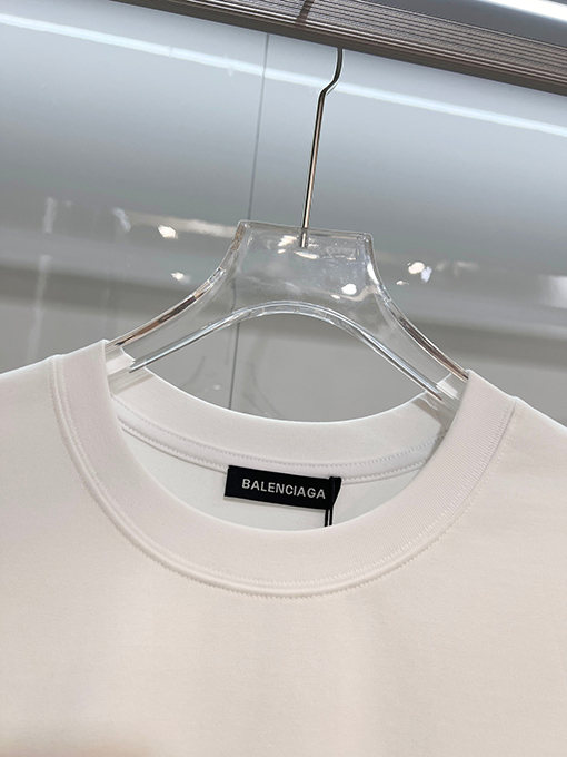 バレンシアガ BALENCIAGA 麦穂のクラシックなスケッチと刺繍ロゴの半袖Tシャツ