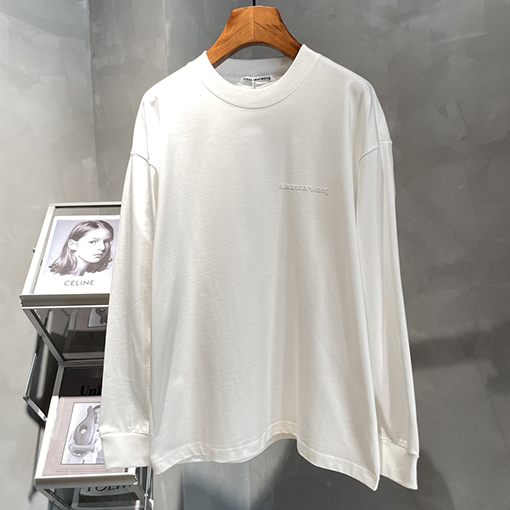 アレキサンダーワン Alexander Wang プリントロゴ入りブランドロゴ長袖シャツ