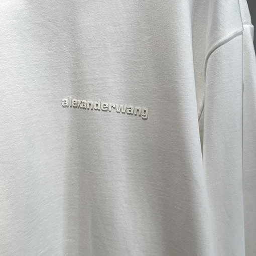 アレキサンダーワン Alexander Wang プリントロゴ入りブランドロゴ長袖シャツ