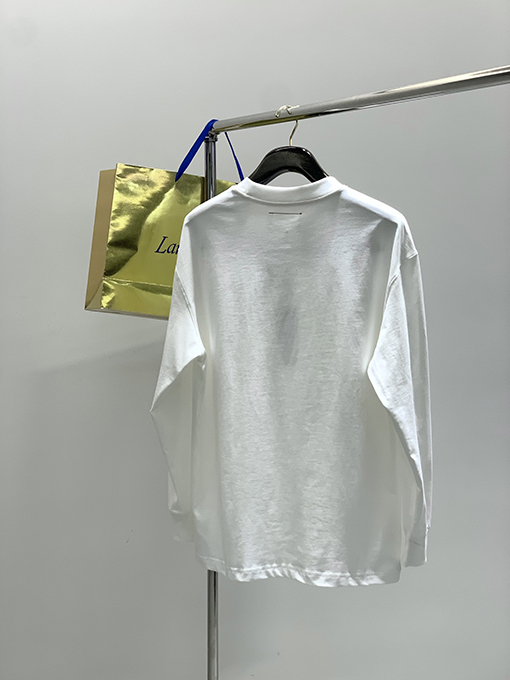 マルタンマルジェラ プリント文字柄ロゴ入り長袖シャツ