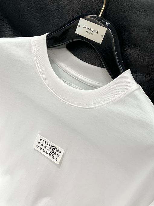 マルタンマルジェラ プリント文字柄ロゴ入り長袖シャツ