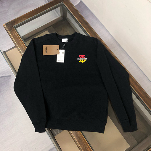 バーバリー Burberry 新モデルブランドロゴ入りカップルクルーネック スウェットシャツ