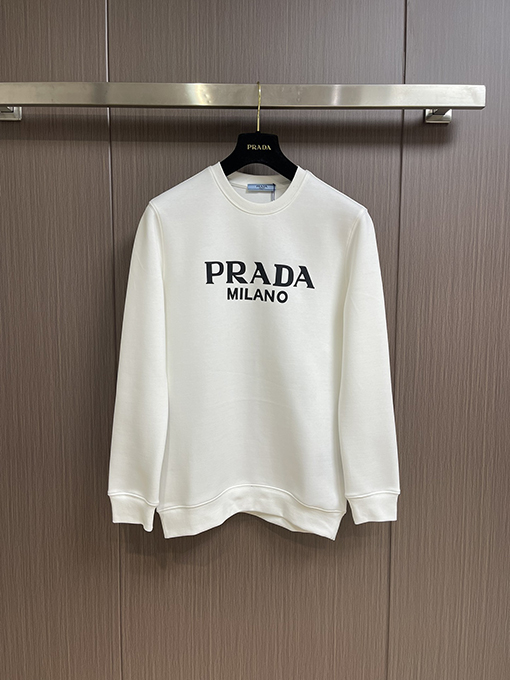 プラダ PRADA 新モデルロゴレタークルーネック スウェットシャツ