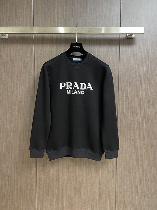 プラダ PRADA 新モデルロゴレタークルーネック スウェットシャツ