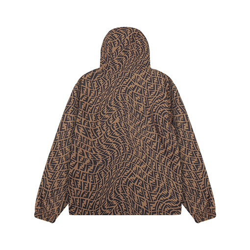 フェンディ 秋と冬にぴっ両面たりのリバーシブルパッチワークジャケット