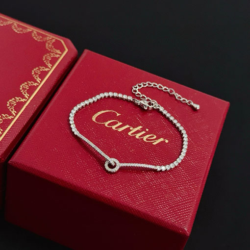 カルティエ レディース高級ダイヤモンド装飾ブレスレット