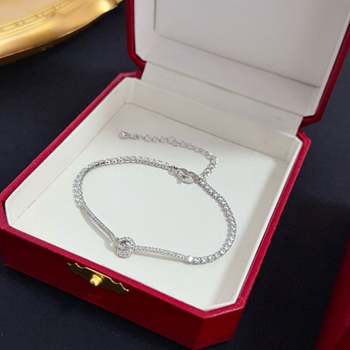 カルティエ レディース高級ダイヤモンド装飾ブレスレット