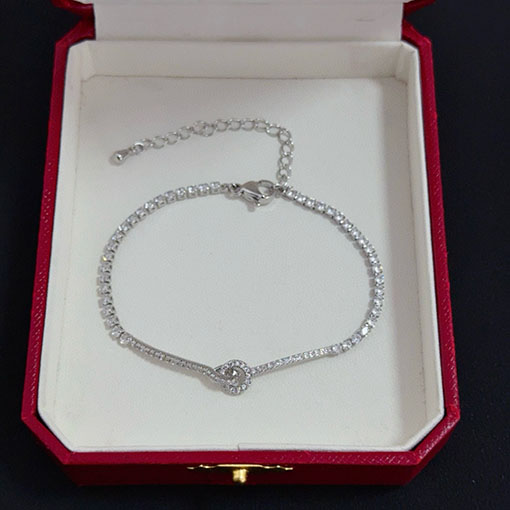 カルティエ レディース高級ダイヤモンド装飾ブレスレット