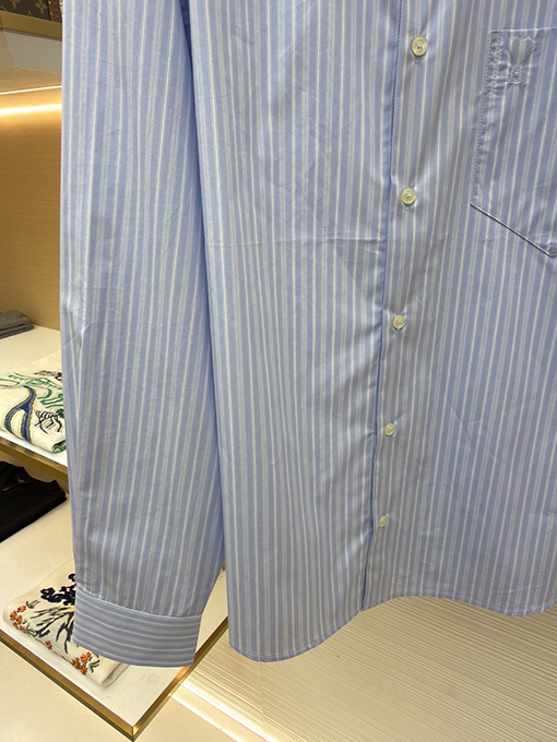 アミコピー 新モデルポケット付きストライプシャツ