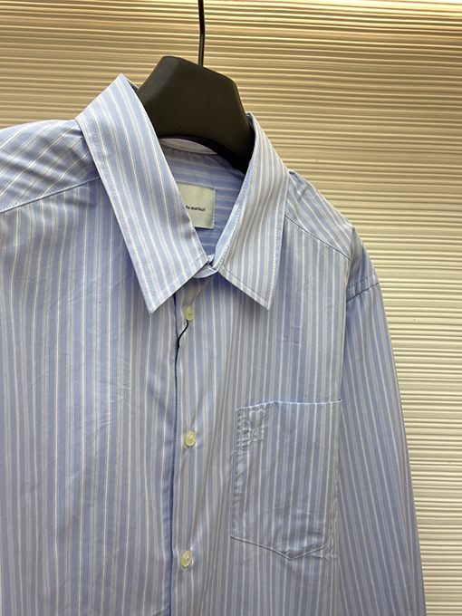 アミコピー 新モデルポケット付きストライプシャツ