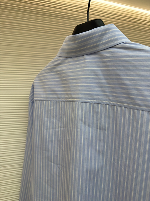 アミコピー 新モデルポケット付きストライプシャツ