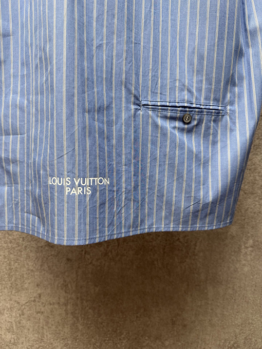 ルイヴィトン LV ファレルウィリアムスの新作ストライプ柄半袖シャツ