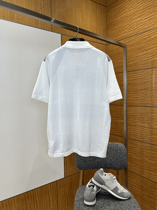 ルイヴィトン LV チェック柄ジャカードニット半袖シャツ