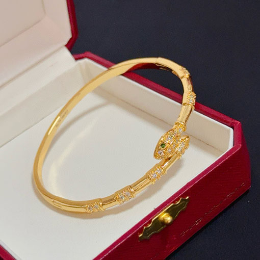 カルティエ レディースクラシックなダイヤモンドがちりばめられたブレスレット