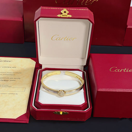カルティエ レディースダイヤモンドがちりばめられた新作ブレスレット