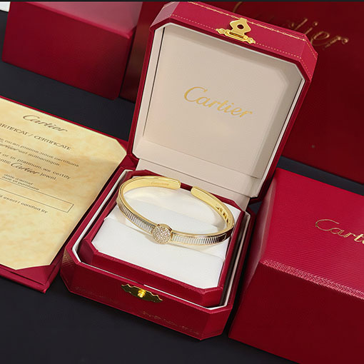 カルティエ レディースダイヤモンドがちりばめられた新作ブレスレット