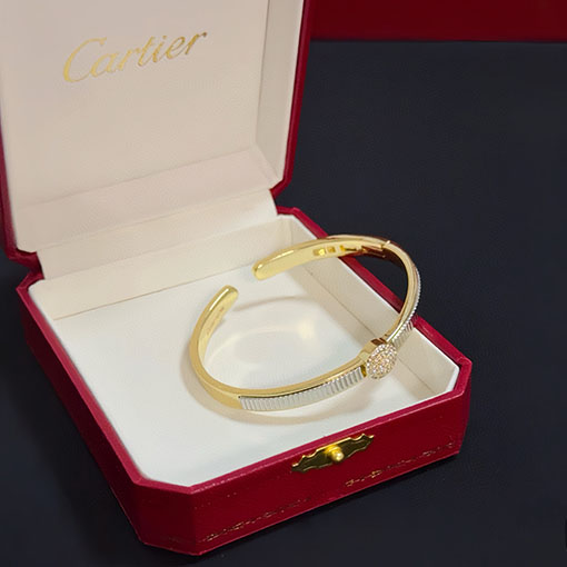 カルティエ レディースダイヤモンドがちりばめられた新作ブレスレット