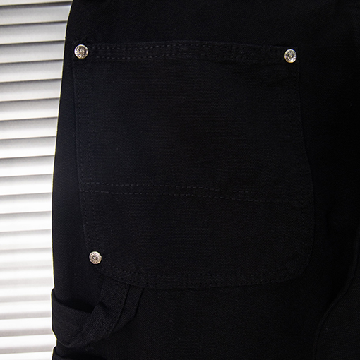 クロムハーツ 人気のロギングパッチワークレザーウォッシュデニムジーンズ