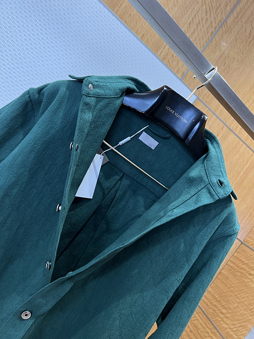 ディオールコピー ダーク柄ジャカード長袖シャツ