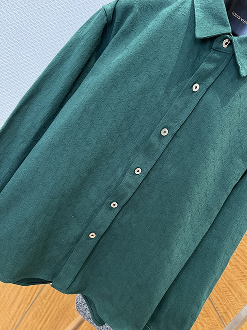 ディオールコピー ダーク柄ジャカード長袖シャツ