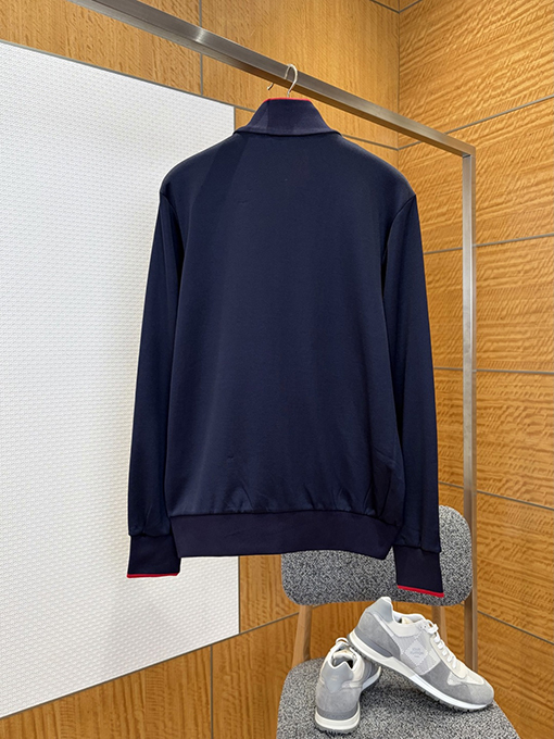 グッチ 刺繍ロゴ入りジップアップジャケット