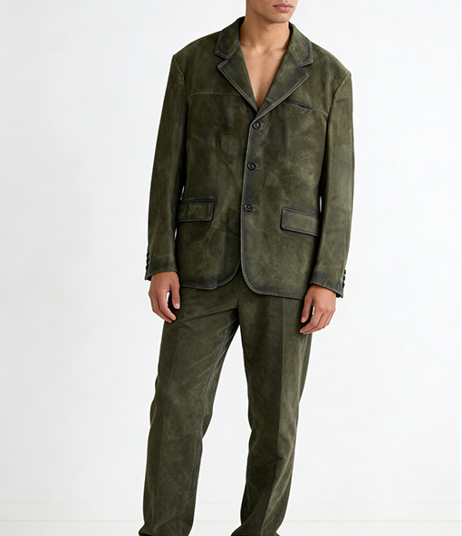 プラダブランドコピー スエードのカジュアルスーツジャケット