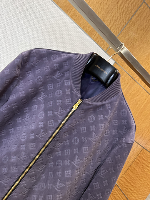 ルイヴィトン ランウェイオートクチュールエンボスしラムスキンジャケット