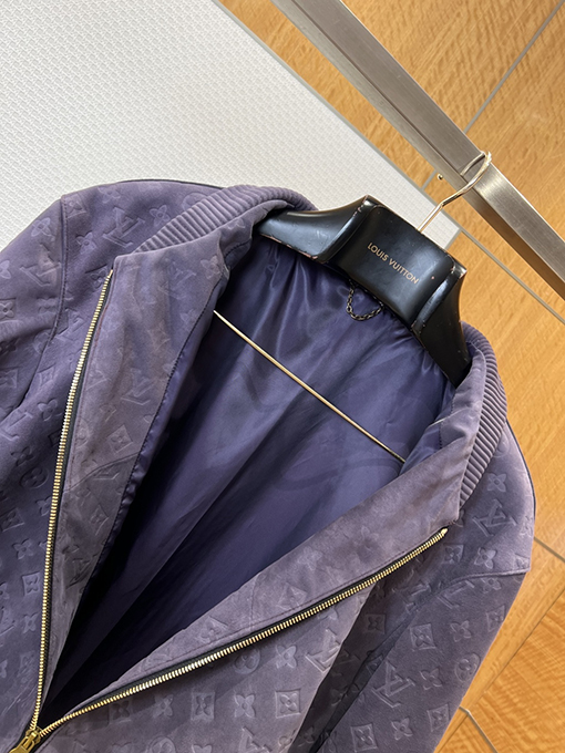 ルイヴィトン ランウェイオートクチュールエンボスしラムスキンジャケット