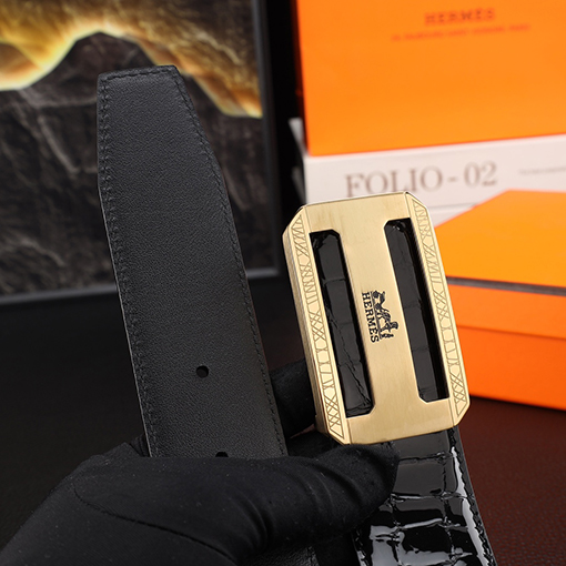 エルメスコピー クラシックなメンズパンチングベルト