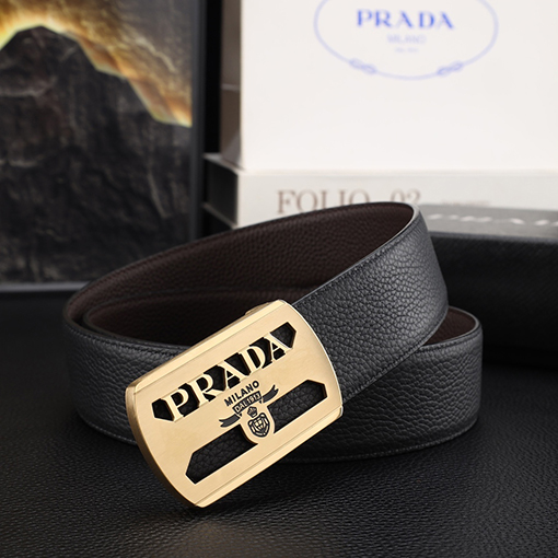 プラダ ファッションなメンズパンチングベルト