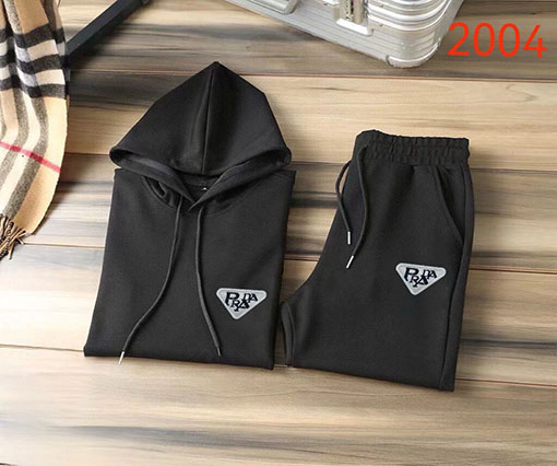 プラダ PRADA 新モデル人気のフード付きスウェットシャツとパンツのセット
