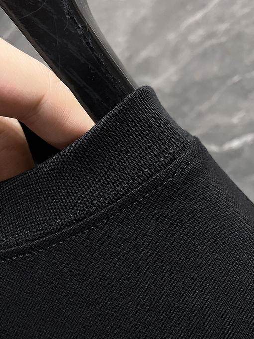 クロムハーツ カラフルなパッチワークレザーのクロスプリントフェイクツーピース長袖シャツ