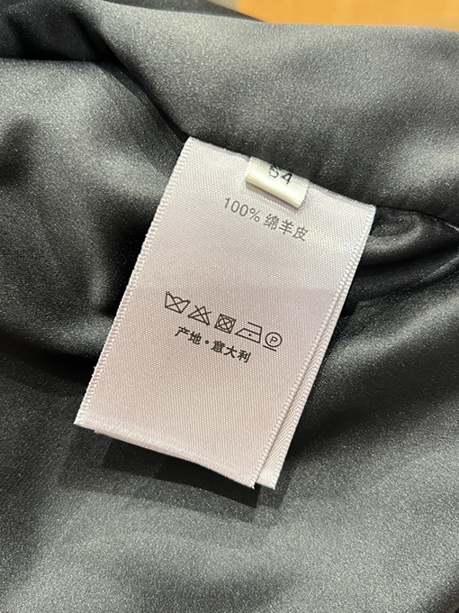 ディオール パッチワークの本革ベースボールジャケット