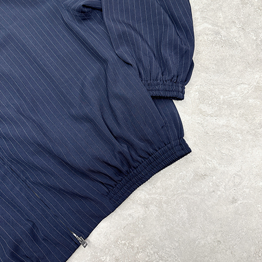 アクネストゥディオズスーパーコピー ストライプ柄のリボン刺繍入りジャケット