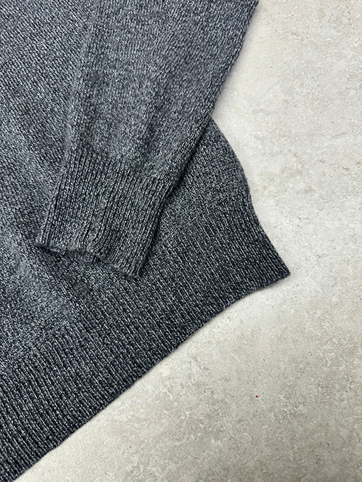 モンクレール ナイロンポケット付きクルーネックウール混ニットセーター