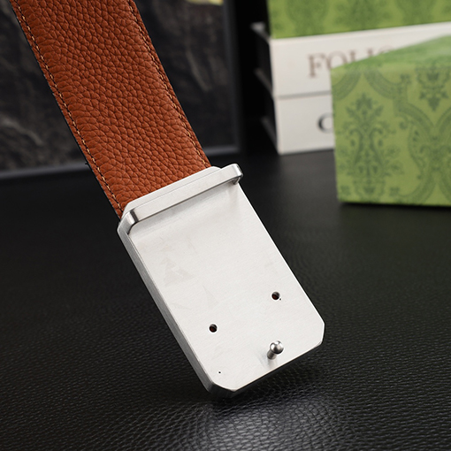 グッチ 新しいクラシックなメンズパンチングベルト