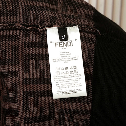 フェンディ 人気のダブルF柄ラウンドネックニットウェア