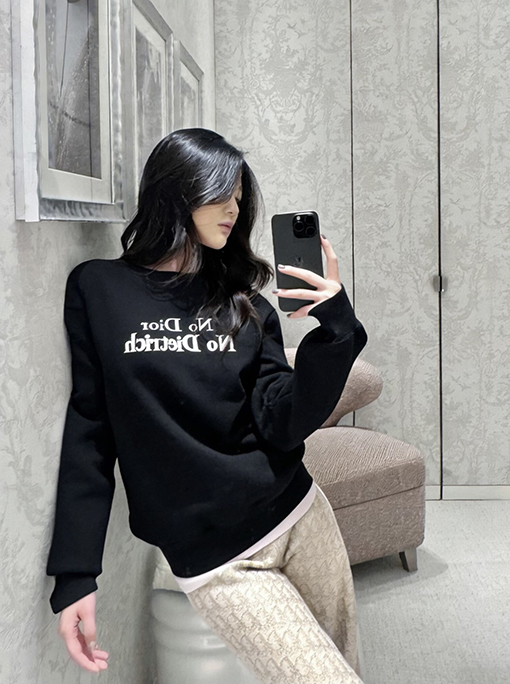 ディオール Dior 刺繍入りレタークルーネック スウェットシャツ