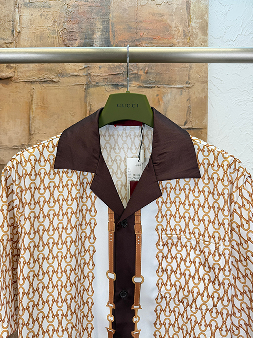 グッチコピー ホースビットプリント半袖シャツ