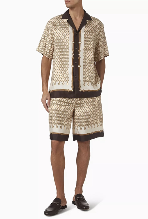 グッチ ホースビットプリントショーツ