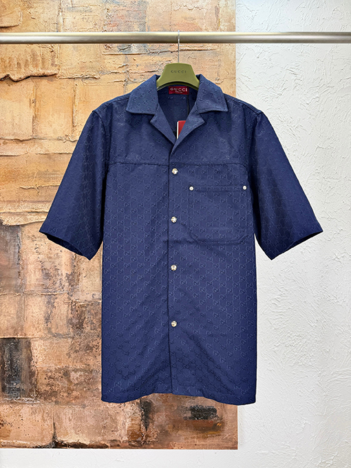 グッチスーパーコピー キャンバス地の半袖シャツ