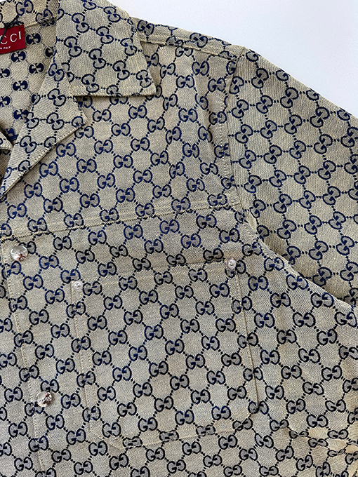 グッチスーパーコピー キャンバス地の半袖シャツ