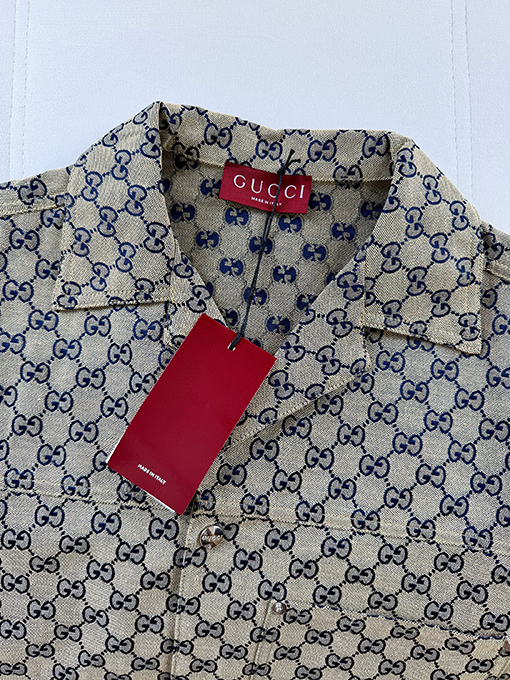 グッチスーパーコピー キャンバス地の半袖シャツ