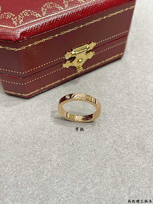 カルティエ CNC 狭いイングリッシュリング